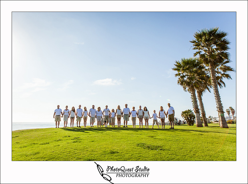 Pacific Beach, San Diego Family Photo by Menifee, Murrieta, Temecula Wedding and Family Photographer - 3 generations side by side at pacific beach san diego california family photos session