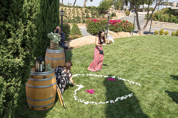 Surprise Proposal at Callaway, Temecula Winery by Wedding Photographer of Photoquest Studio - Tim & Megan
