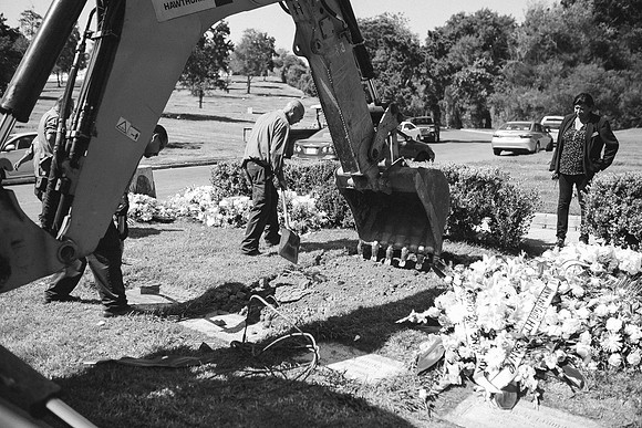 TL's Mom Funeral - B&W-271