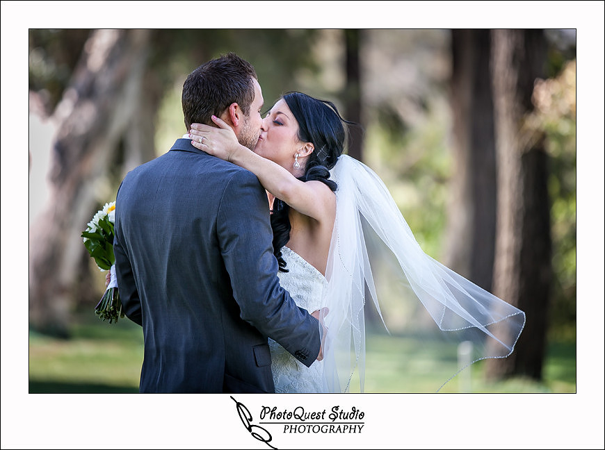 Temecula Creek Inn Wedding Photo by Temecula Wedding Photographers - the first kiss after the first look