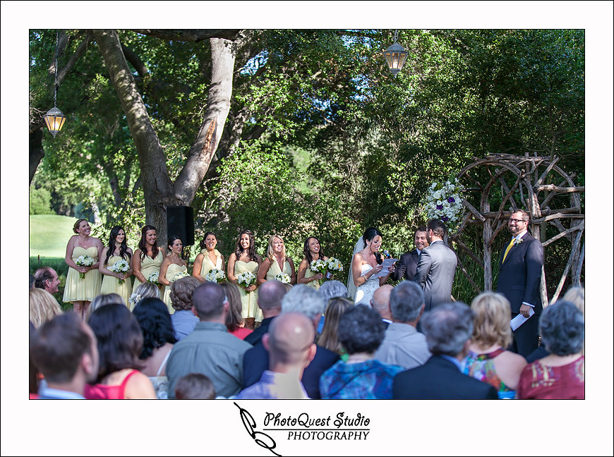 Temecula Creek Inn Wedding Photo by Temecula Wedding Photographers - the bride reading her vow