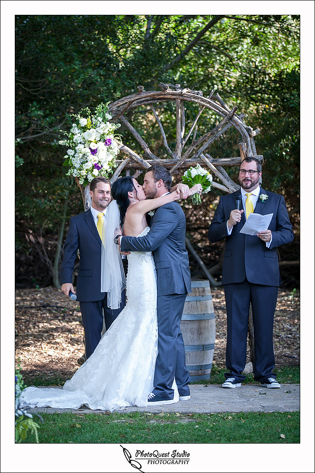 Temecula Creek Inn Wedding Photo by Temecula Wedding Photographers - the first kiss