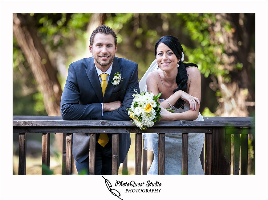 Temecula Creek Inn Wedding Photo by Temecula Wedding Photographers - the bride and groom on the bridge