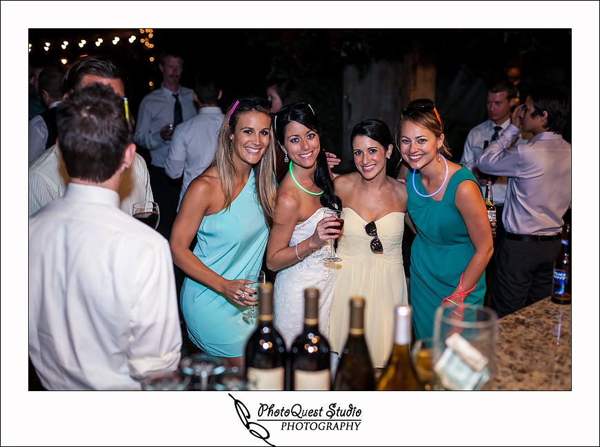 Temecula Creek Inn Wedding Photo by Temecula Wedding Photographers - bride and bridesmaid at the bar