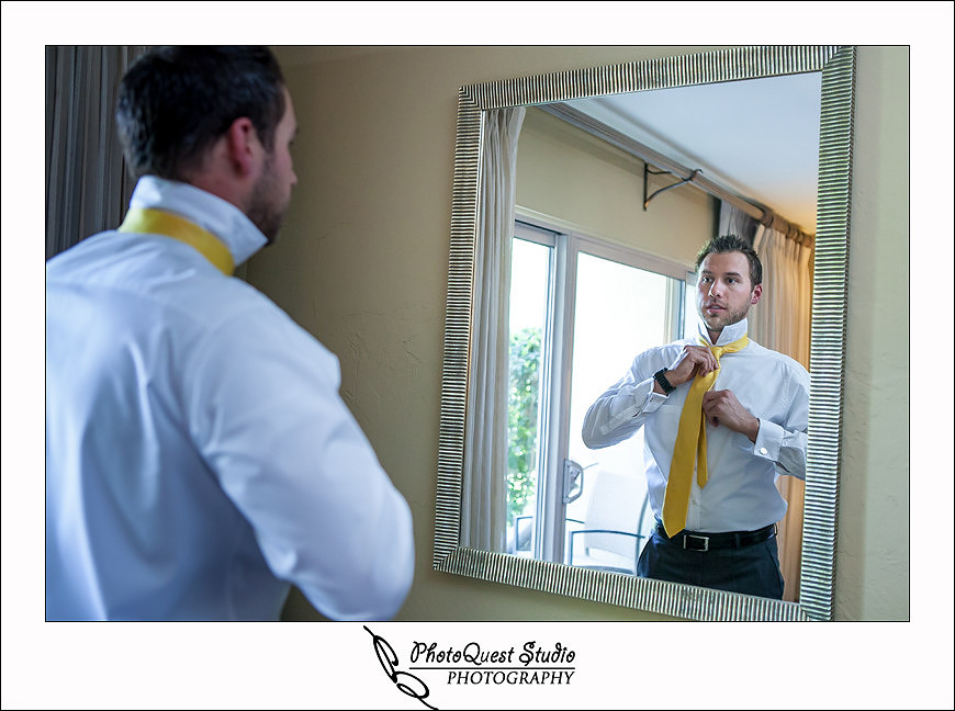 Temecula Creek Inn Wedding Photo by Temecula Wedding Photographers - the groom getting ready