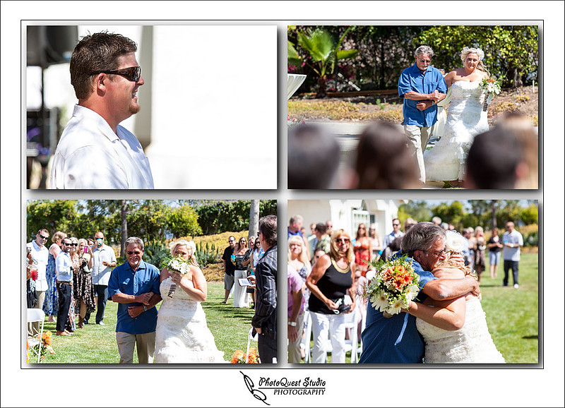 Groom seeing the Bride for the first time at DIY Backyard wedding in Escondido, San Diego by Temecula Wedding Photographer of PhotoQuest Studio | Photography - Locate in Menifee and serving both N&S California
