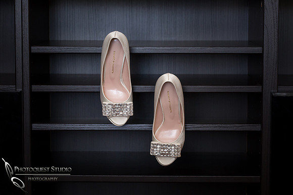 Bride shoes - Chapel of Orange and Brodard Chateau Wedding - Uyen and Danny