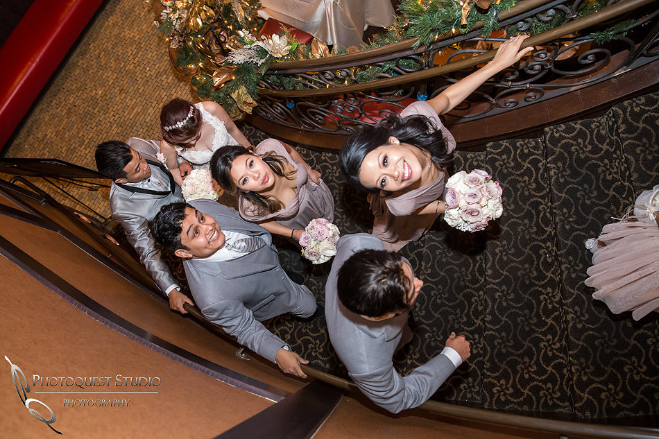 Entering the reception at Brodard Chateau Wedding