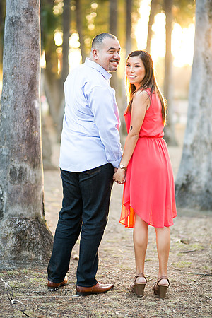 Engagement Photo at Mission Inn Hotel and Fairmount Park, Riverside - Monica & Hector