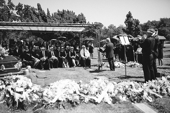 TL's Mom Funeral - B&W-200