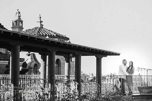 Engagement Photo at Mission Inn Hotel and Fairmount Park, Riverside - Monica & Hector