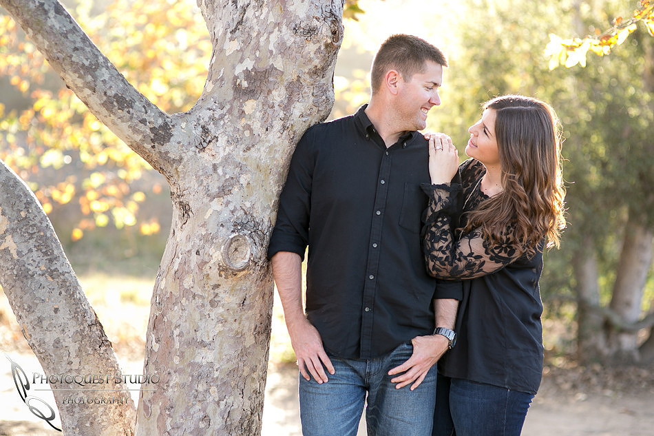Fall Engagement  Photo by Temecula and Fallbrook Wedding Photographer, Carly and Brian