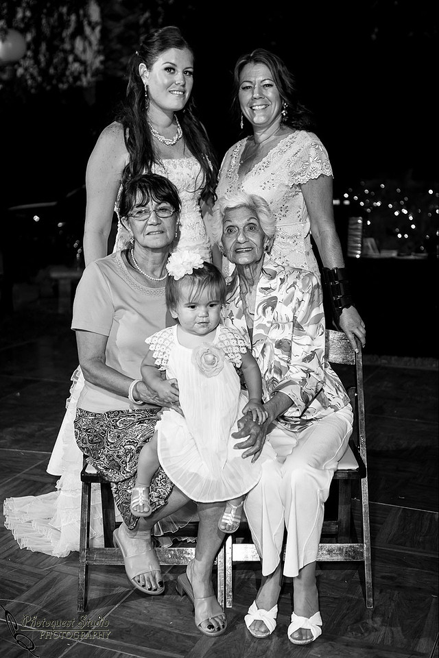 Rincon, Valley Center Wedding by Temecula Wedding Photographer of Photoquest Studio, Photography, 5 generations of Ladies, great great grandma, great grandma, grandma, mom and me