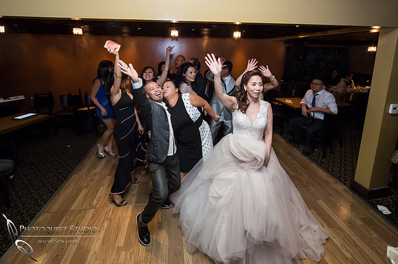 Tearing up the dance floor at Brodard Chateau Wedding