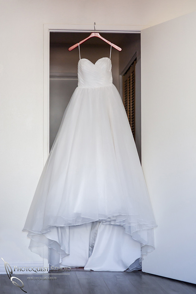 Bride beautiful dress, Chapel of Orange and Brodard Chateau Wedding - Uyen and Danny