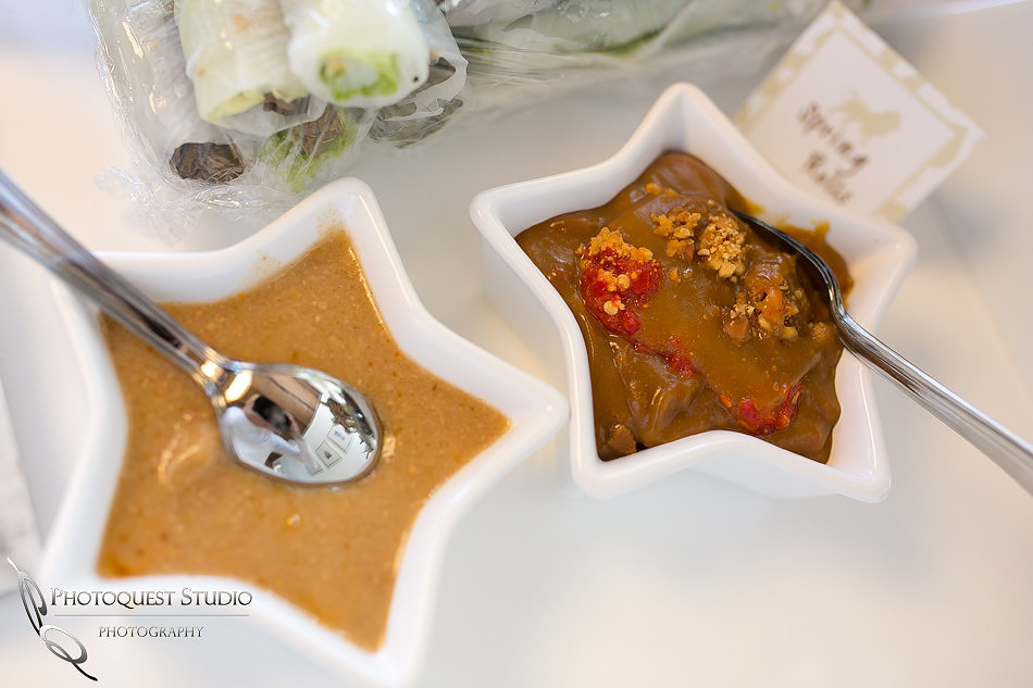 Fresh spring roll peanut butter sauce