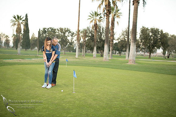 Engagement Photo at Mission Inn Hotel and Fairmount Park, Riverside - Monica & Hector