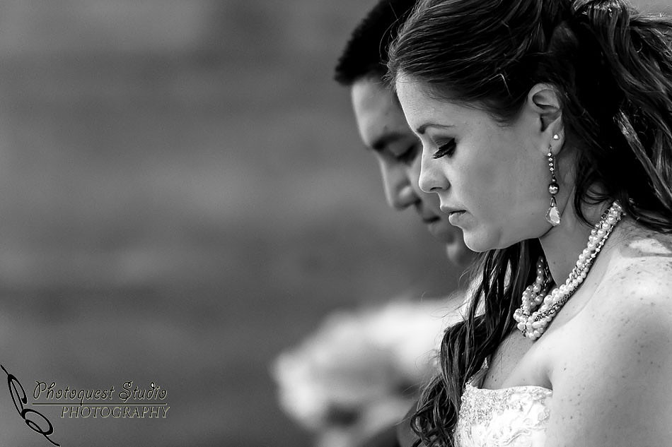 Rincon, Valley Center Wedding by Temecula Wedding Photographer of Photoquest Studio, Photography, bride and groom praying at rincon wedding ceremony