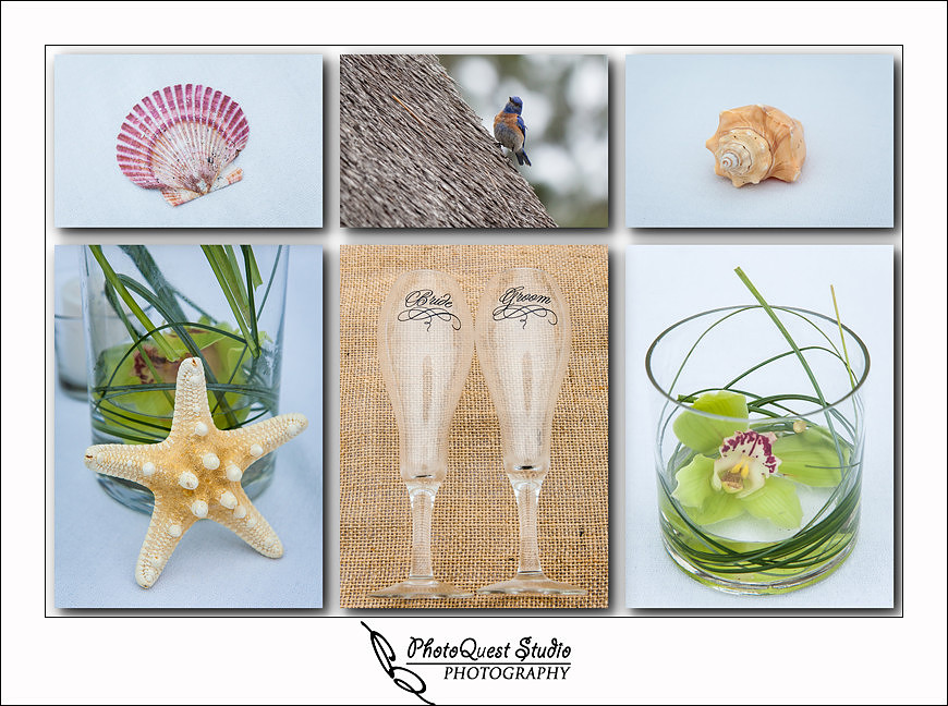 Carlsbad Beach Wedding by Temecula Wedding Photogarpher of Photoquest Studio, Photography, beach theme table center piece