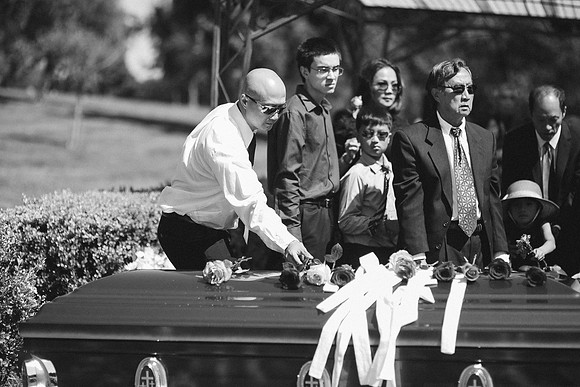 TL's Mom Funeral - B&W-230