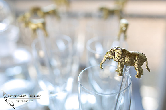 Baby Boy, Hunter's 1st Birthday Party White and Gold Theme
