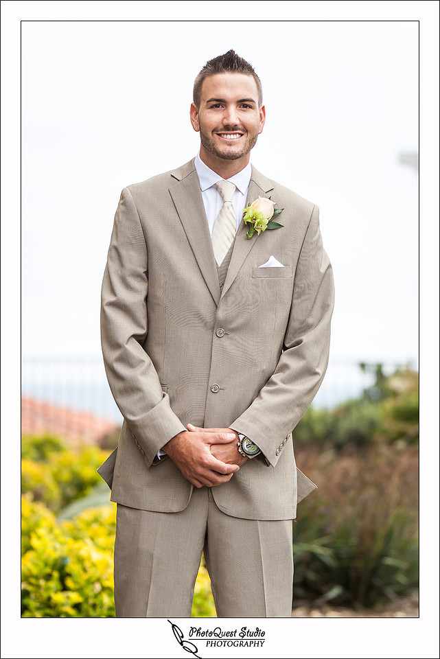 Carlsbad Beach Wedding by Temecula Wedding Photogarpher of Photoquest Studio, Photography, the first look