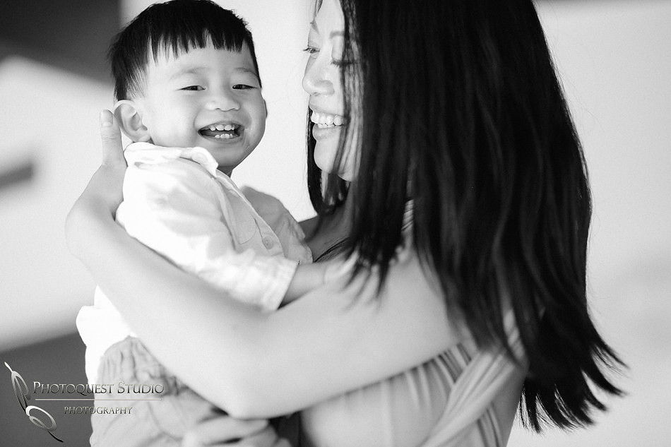 Birthday boy and his Mom