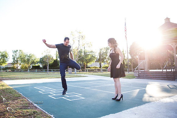 Outdoor Engagement Photo by Laguna Hill Wedding Photographer Vanessa and Art