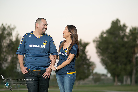 Engagement Photo at Mission Inn Hotel and Fairmount Park, Riverside - Monica & Hector