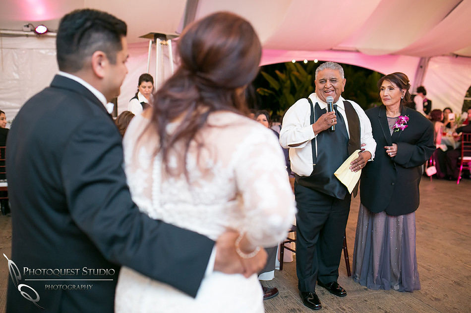 Parent speech at pala mesa resort wedding