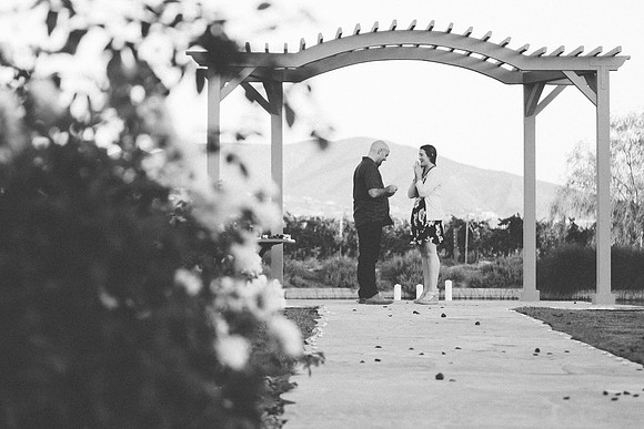 Surprise Proposal at Ponte Winery by Temecula Wedding Photographer