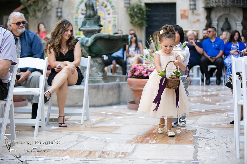 Mission Inn Hotel Wedding, beautiful flower girl
