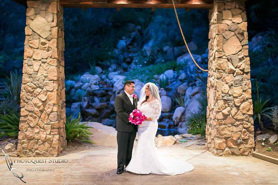 wedding couple at pala mesa resort, fallbrook wedding
