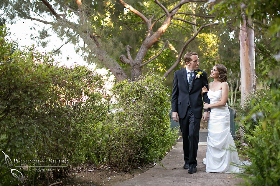 Bride and groom quiet walk on wedding day by-Wedding-Photographer-in-Temecula