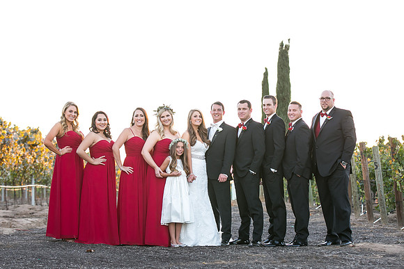 Beautiful wedding at Wiens Family Cellars Temecula Winery - Sarah & Shawn