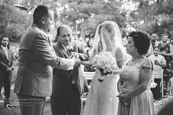 father handing over his daughter