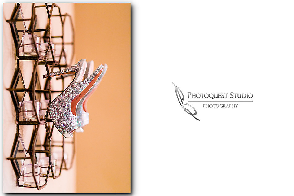 Beautiful wedding shoes  by Temecula Wedding Photographer