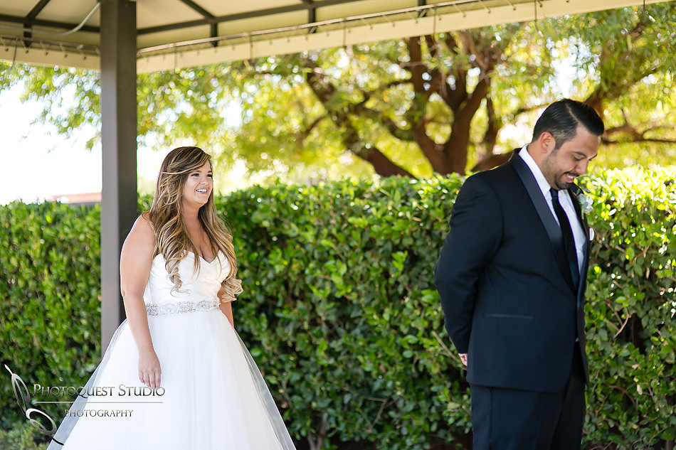 First look winery wedding by wedding photographer in temecula
