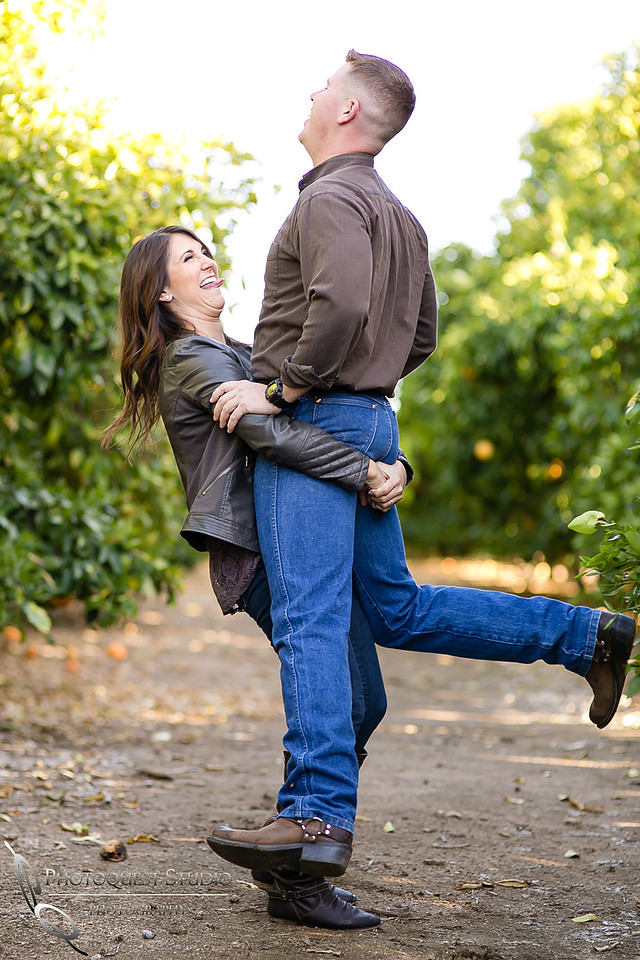 Engagement Photo at Wiens Temecula Winery & Old Town - Amanda & Jonathon