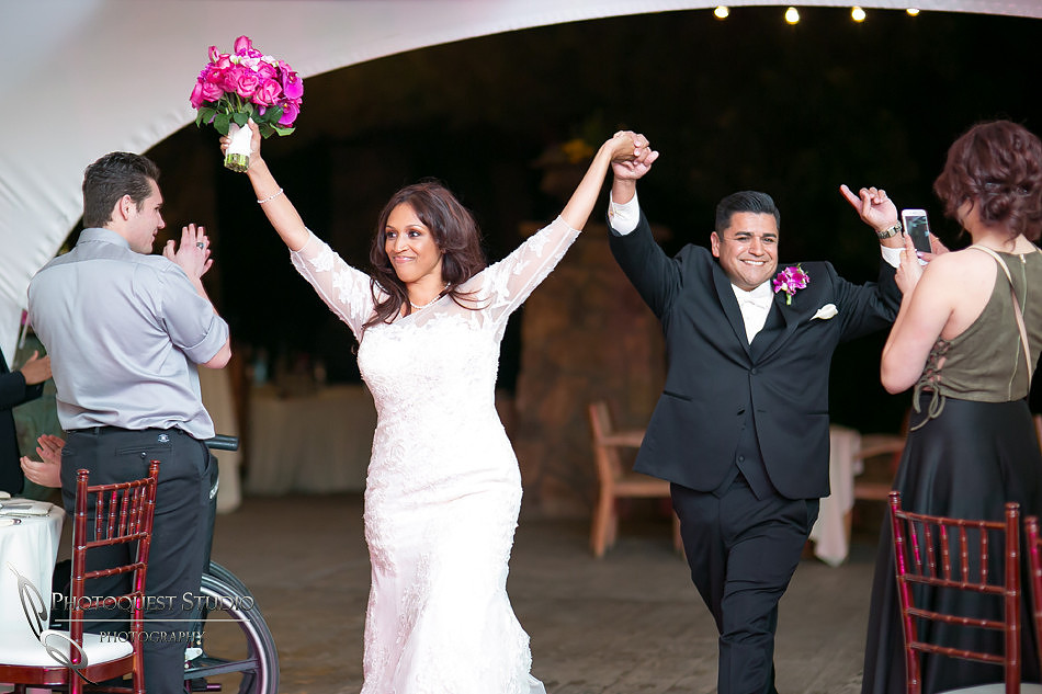 the grand entrance at fallbrook wedding