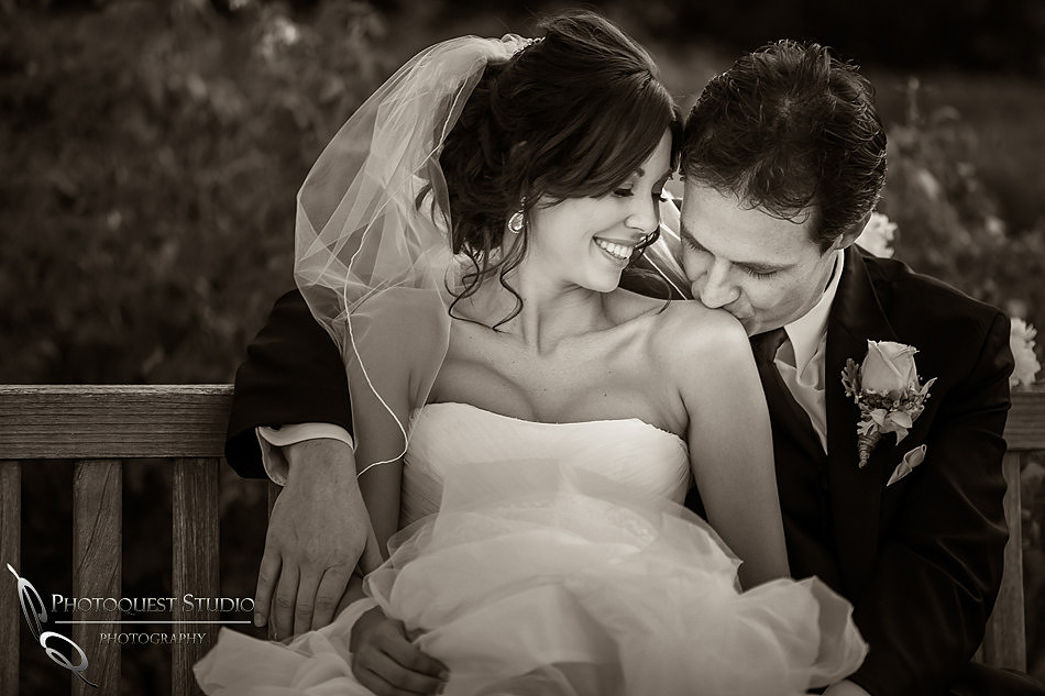 Black and white Wedding photo at Ponte Winery by Temecula Photographer