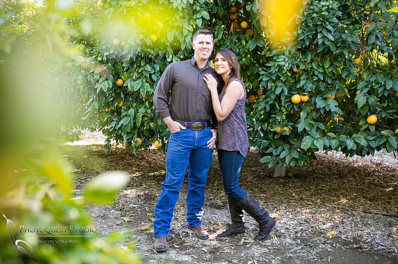 Engagement Photo at Wiens Temecula Winery & Old Town - Amanda & Jonathon