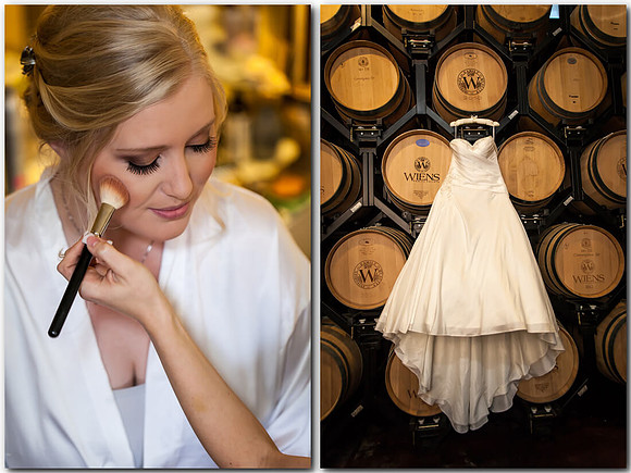 the bride and her dress at wiens family cellars winery wedding by temecula wedding photographers