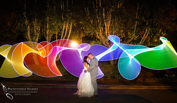 led light background at pala mesa resort fallbrook wedding