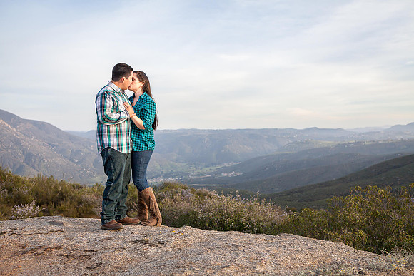 Valley Center Mountain Top Engagement Photo Session by Menifee Murrieta Temecula Wedding Photographer-14