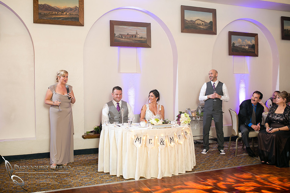 maid of honor speech at Mission Inn Hotel wedding