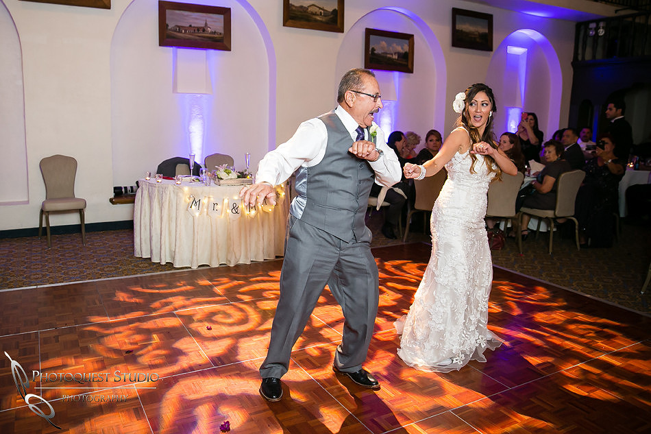 Father and Daughter dance at Mission Inn Hotel Wedding