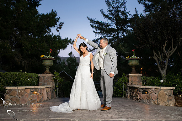 dancing at sunset, fallbrook wedding