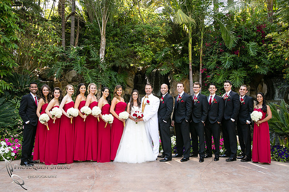 amazing bridal party at Grand Tradition Estate Fallbrook by Temecula Wedding Photographer