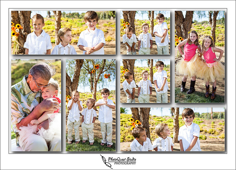 Grandpa and cute children at DIY Backyard wedding in Escondido, San Diego by Temecula Wedding Photographer of PhotoQuest Studio | Photography - Locate in Menifee and serving both N&S California
